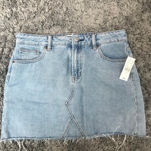 Pacsun mini denim skirt.